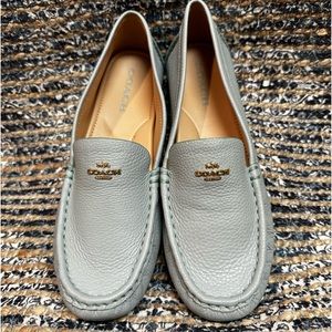 Coach - baby blue soft leather loafer